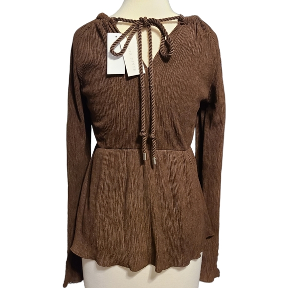 NWT Moon River size M brown top - Picture 11 of 11